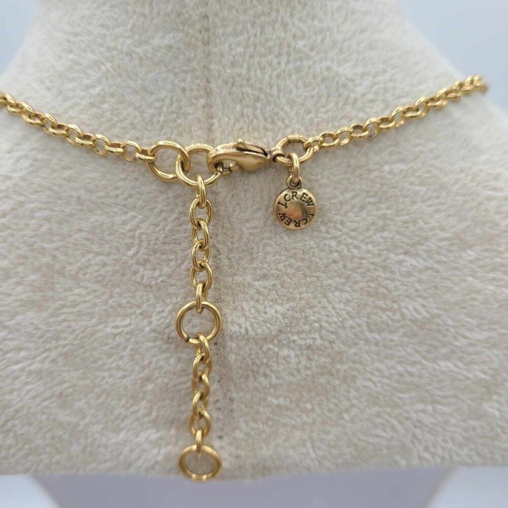 J Crew Green Resin Gold Tone Necklace NWOT! - Picture 3 of 10